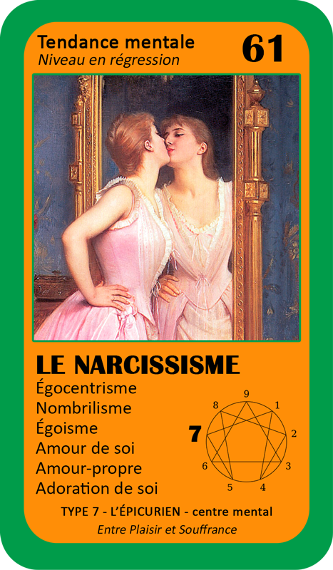 Carte n°61 : le narcissisme