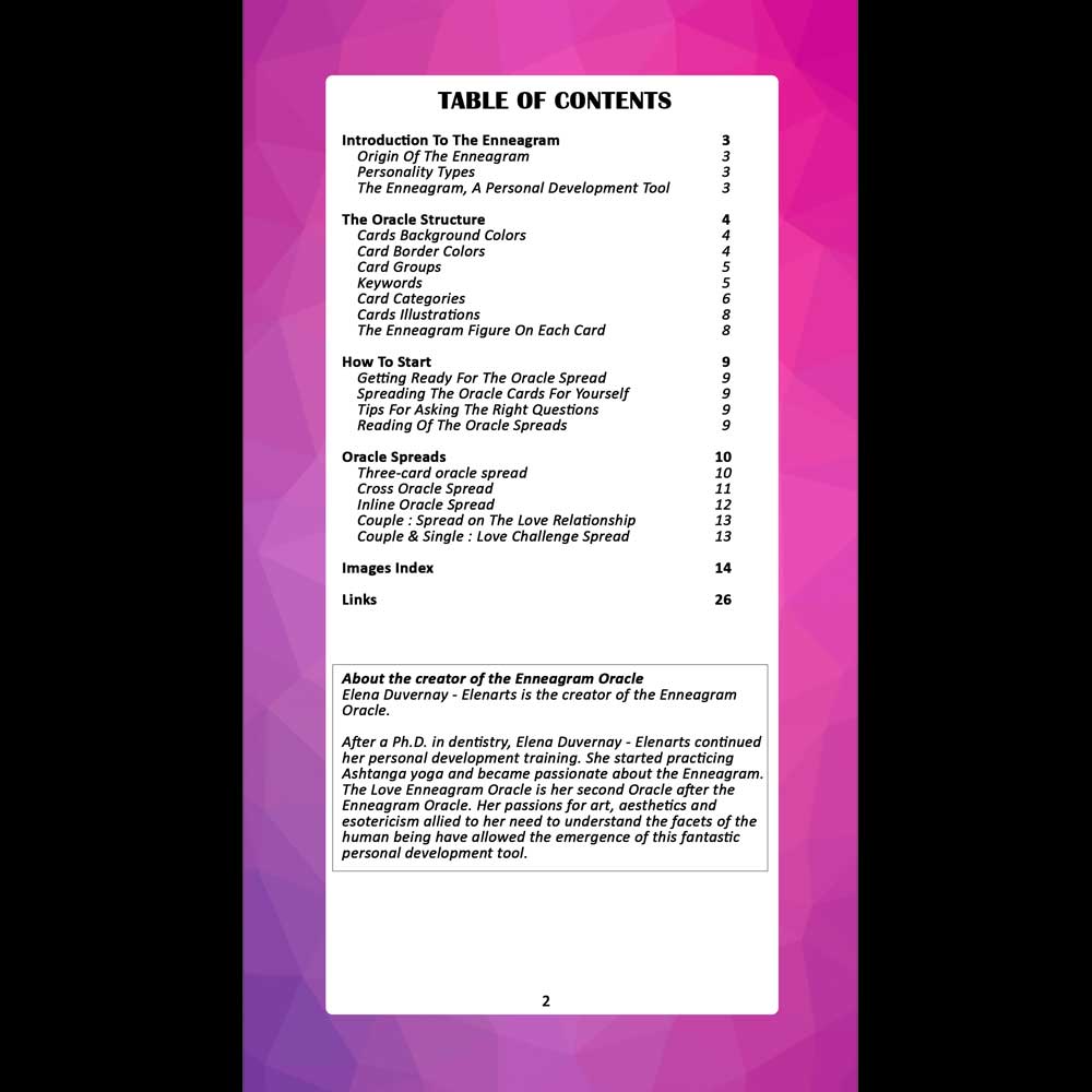 ❤️ 🇺🇸 (EN) Booklet 1 digital - pdf | The LOVE Enneagram Oracle
